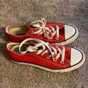 Red chucks, converse